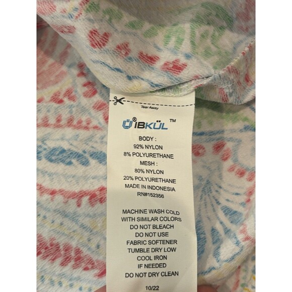 IBKUL Women's Long Sleeve Paisley Top - Multicolor - Picture 9 of 10